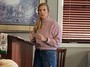 Amber Northern providing program on the Rotary Foundation.